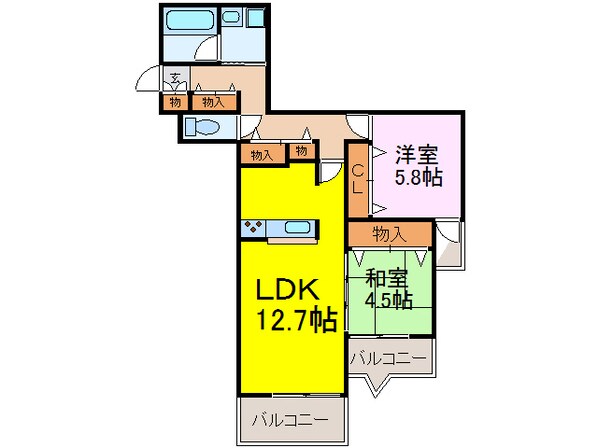 花水木の里Ｃ棟の物件間取画像